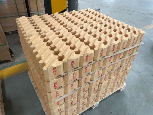 주문 80-83% Al2O3 앵커 벽돌 고 알루미늄 맞춤형 고온 불 벽돌 online manufacture